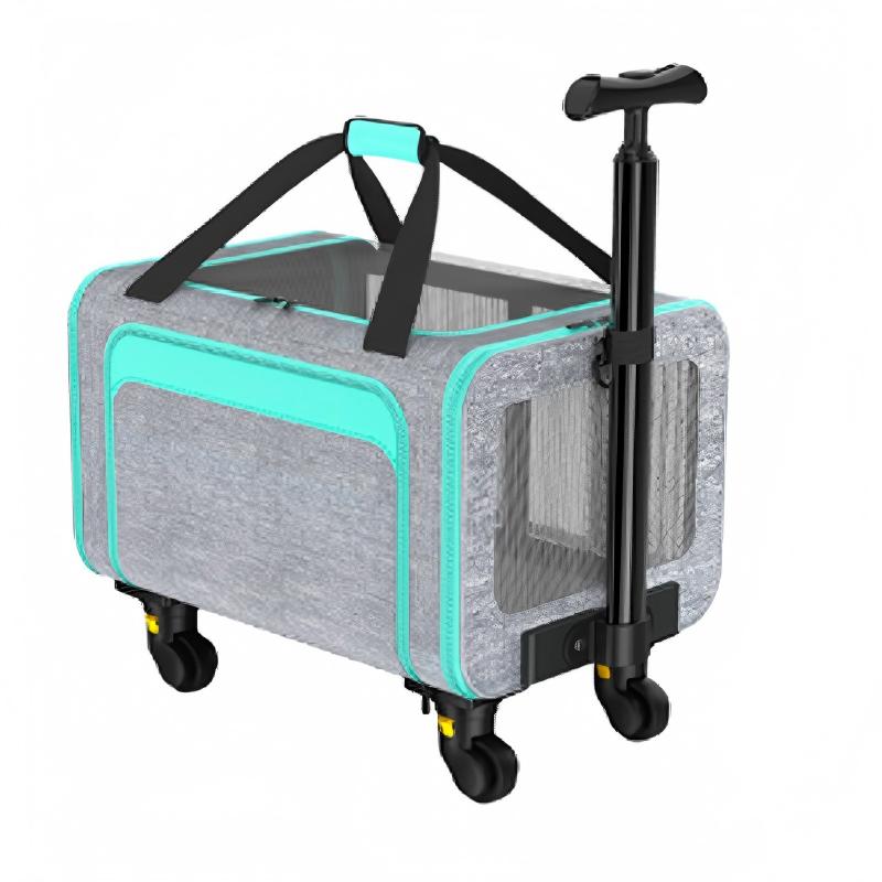 Beg pembawa haiwan peliharaan Oxford yang diperkembangkan dengan pemegang teleskopik